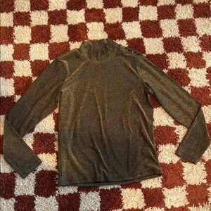 Metallic Long Sleeve Top